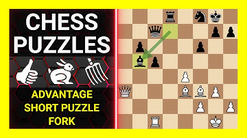 Chess Puzzles to Practice. Themes: Advantage, Short puzzle, Fork. Learn Chess