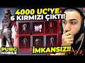 4000 UC'YE 6 KIRMIZI KOSTÜM ÇIKARDIM!! DÜNYA'NIN EN İMKANSIZ OLAYI!! | PUBG MOBILE