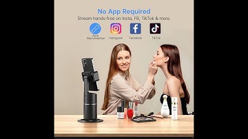 AI Smart Shooting Selfie Stick 360 Rotation Object Tracking Holder All in one Face Tracking Camera P