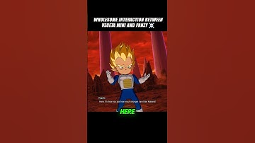 Wholesome Interaction Between Vegeta Mini And Panzy 🥶 #crashout #panzy #sparkingzero #dragonballz