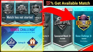 pubg bonus challenge unavailable/ How to Get Bonus challenge available and start match Earn Free UC
