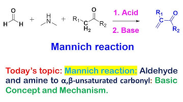 Mannich Reaction (Part 1): Basic Concept, Mechanism and Mannich Base.