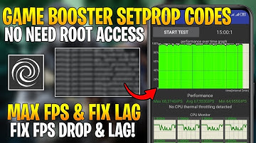 Game Booster Setprop Codes ! For Gaming Performance Boost | Max FPS & Fix Lag !