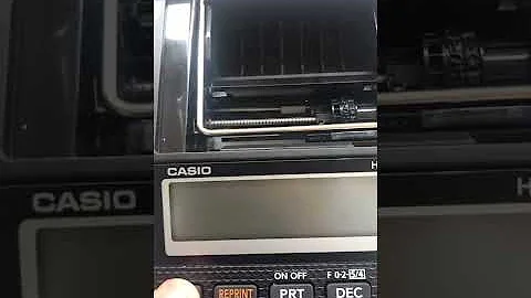 Casio HR-8RC fault