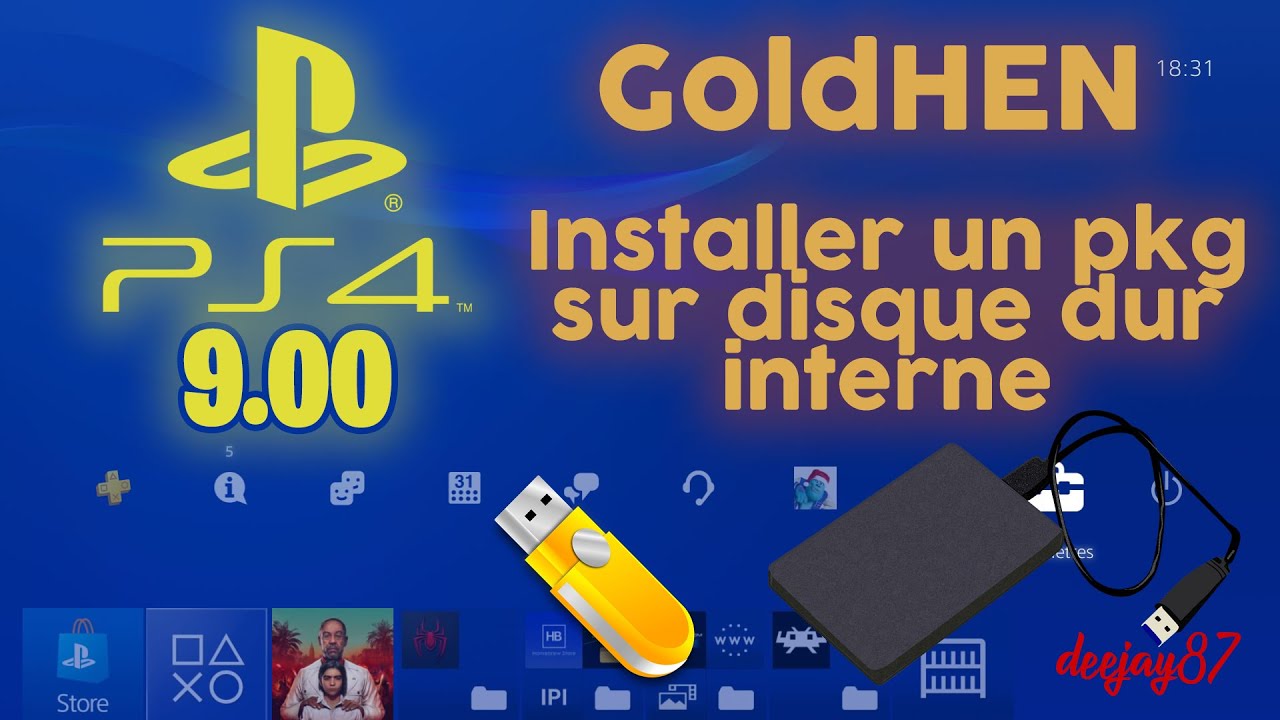 PS4 9.00 GoldHEN - Installer un pkg (homebrew ou jeu) sur disque