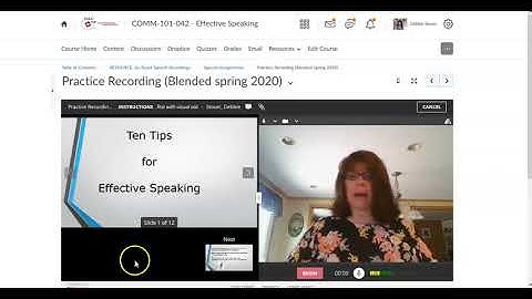 Record in Go React WITH a visual aid