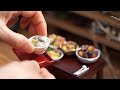 미니어처 요리/설음식/Korean Mini Food/떡만둣국/갈비찜/나박물김치/김치만두/Miniature Cooking