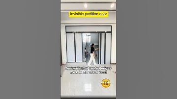 The invisible partition door with no drilling design only takes 15 minutes to install