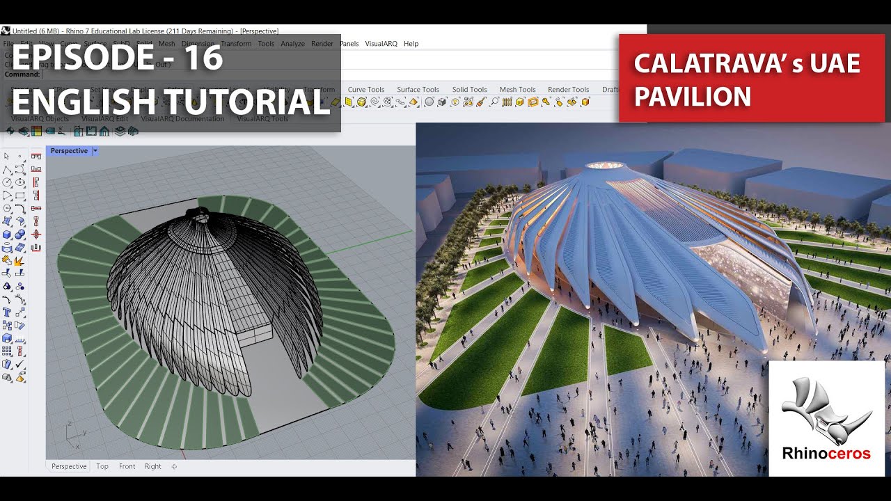 Rhino 3D Architectural Tutorial Series | Ep - 16 | Real Buildings Into ...