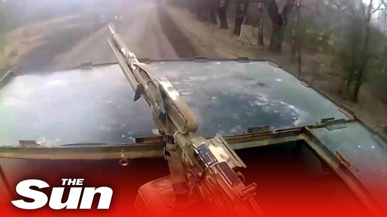 Chilling footage said to show Russian military patrols on raids in Ukraine's Chernihiv region