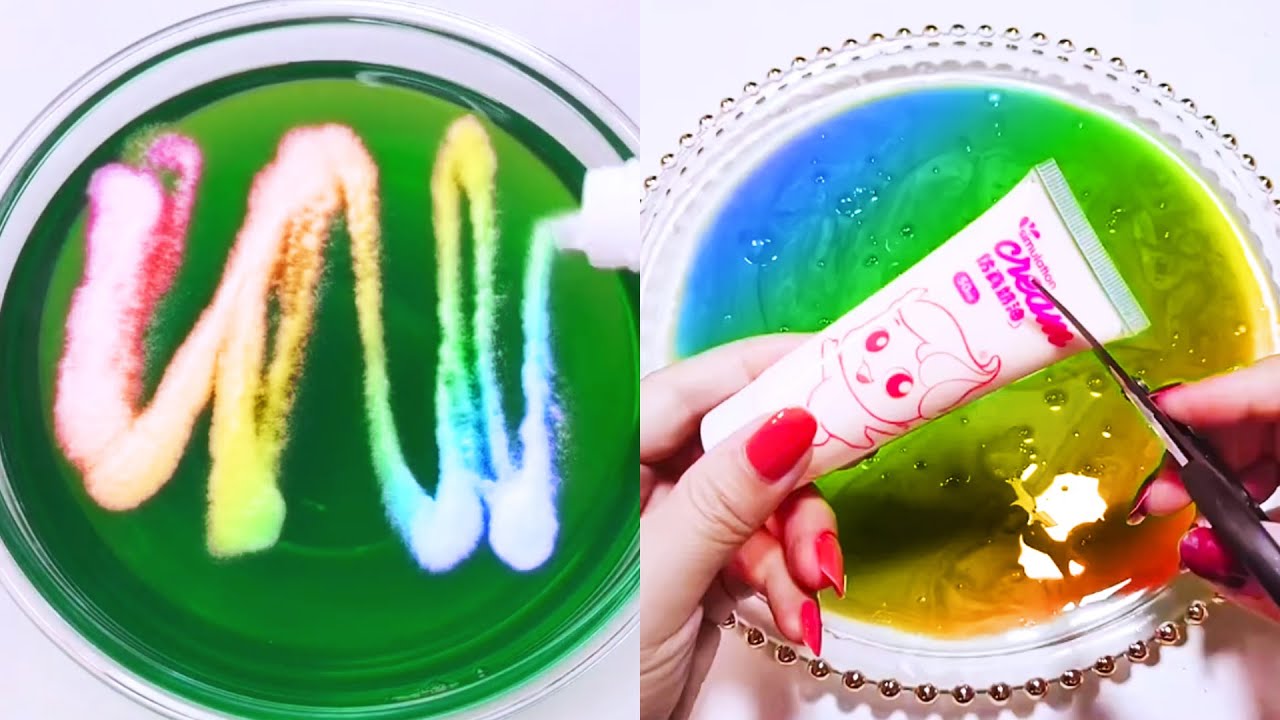 Relaxing Slime Compilation ASMR Oddly Satisfying Video - YouTube