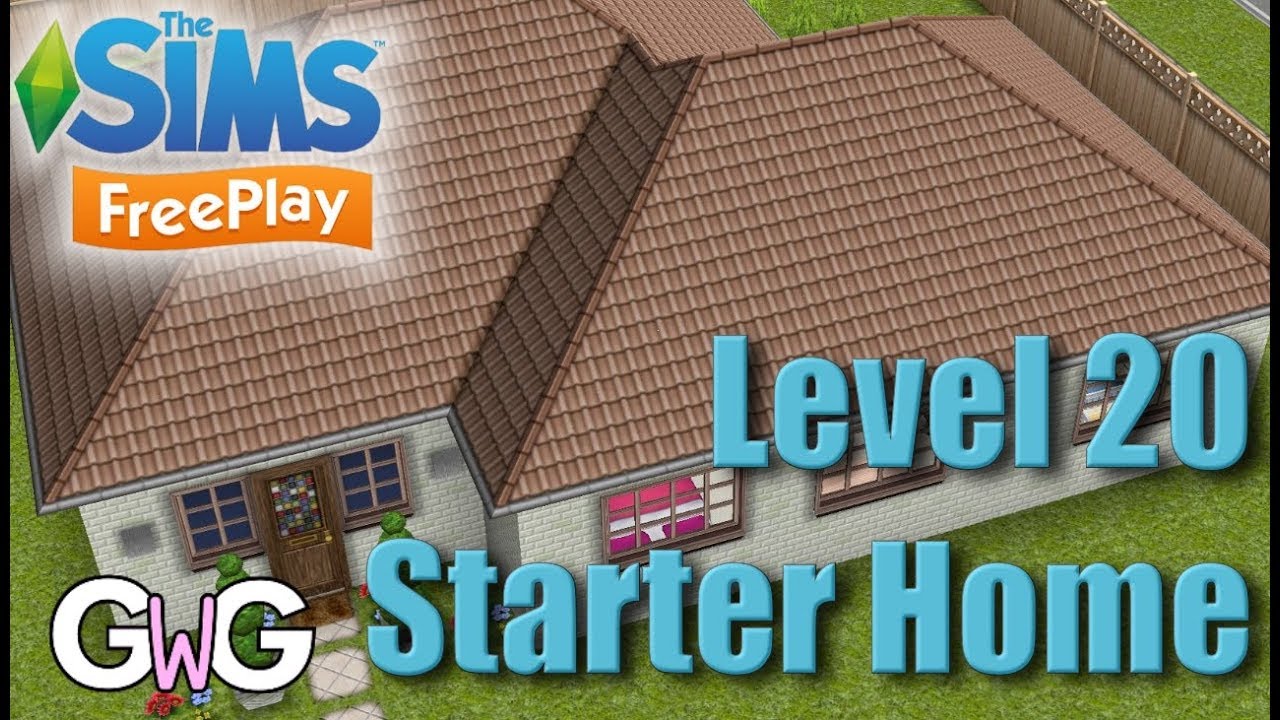 The Sims Freeplay Level 20 Starter Home YouTube