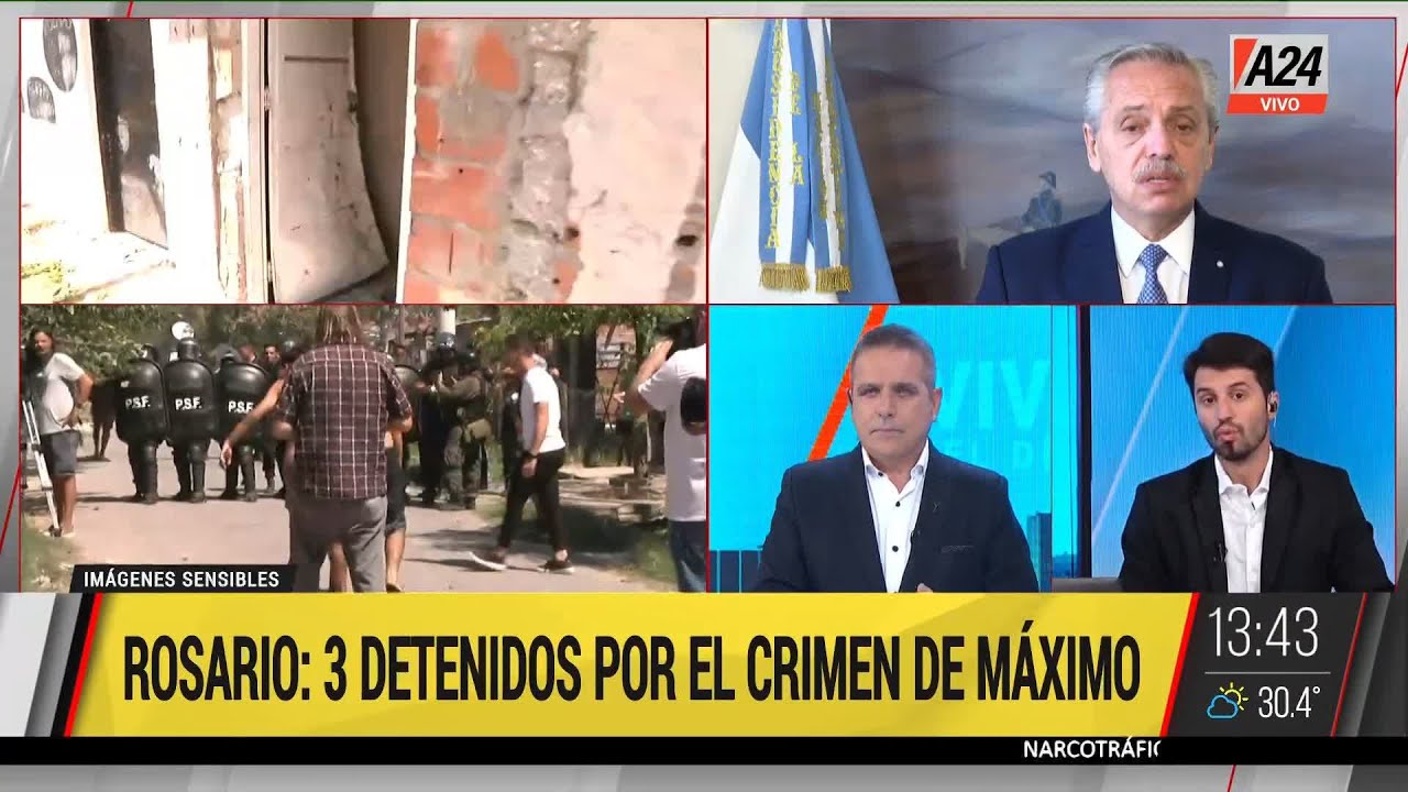 🔴 Rosario arde: tres detenidos por el crimen de Máximo - YouTube
