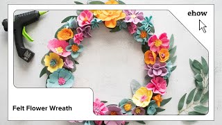 Felt Flower Wreath