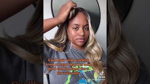 How to curl a synthetic wig #shorts #wigtutorial #outrehair #syntheticwig