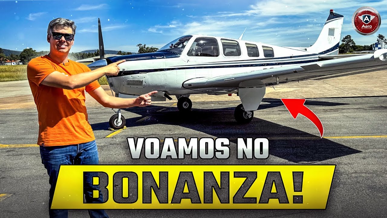 Como é VOAR no CLÁSSICO BONANZA – monomotor com DÉCADAS DE SUCESSO