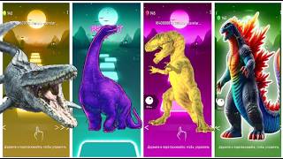MEGALADON🆚T-REX🆚GOZILLA 🎵 | Epic EDM Gameplay