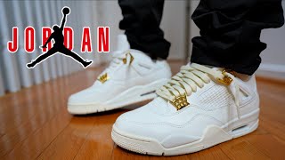 DO NOT BUY JORDAN 4 WHITE & GOLD before watching REVIEW & ON FEET