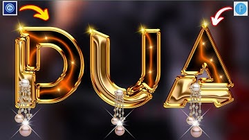 How To Make Glass Font Name On Pixellab Ps cc Ps Touch step by step on Android 2022| Zarraq Creation