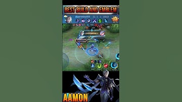 MLBB AAMON BEST BUILD AND EMBLEM SET #mlbb #shorts #ml #viral