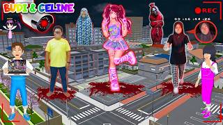 Yuta and Mio Panic! CCTV Records NAYKILLA, THE MYSTERIOUS GIRL WITH NO MOUTH In Sakura Town😱