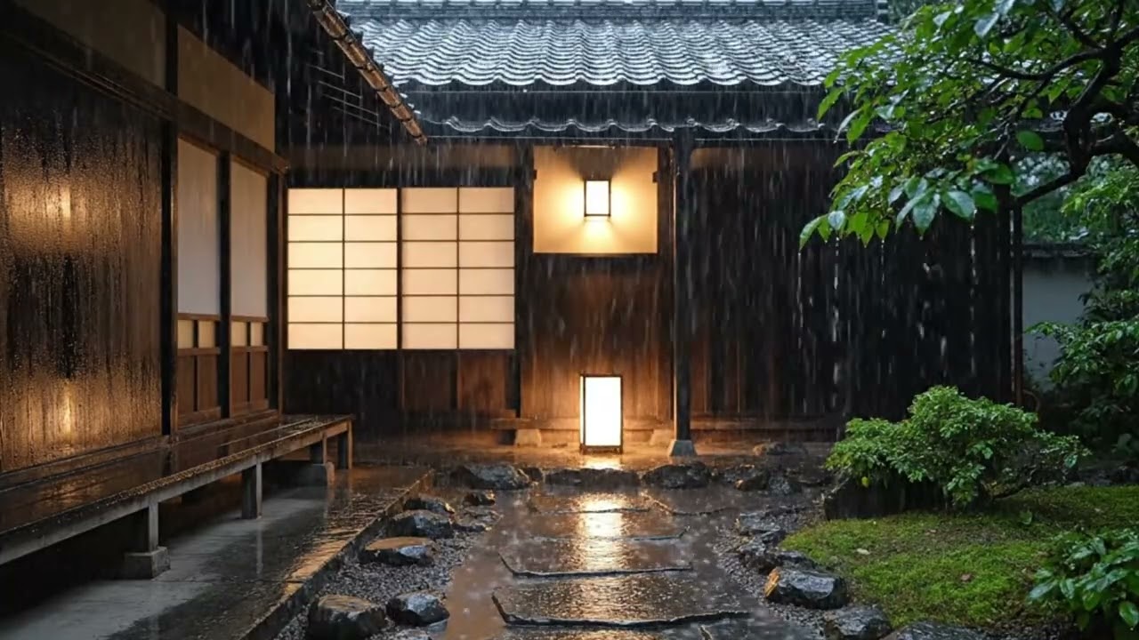 You'll Fall Asleep Instanly to This Japanese House at Night Rain 🌧️ ASMR | 8 Hours 4K