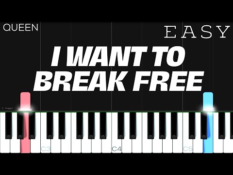 Queen - I Want To Break Free | Easy Piano Tutorial