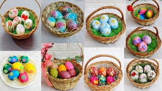 9 Creative Easter egg decoration/Coloring idea with simple materials | DIY Easter craft idea 🐰57