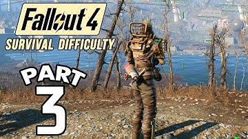 Fallout 4 Survival Difficulty SNIPER Walkthrough Gameplay - Part 3 1080p 60FPS PC/PS4/XBOX ONE