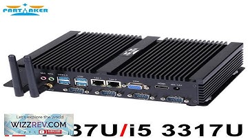 Fanless mini pc industrial computer with USB 3.0 4*COM HDMI Intel Celeron