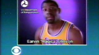 MAGIC JOHNSON PSA - 1985 - DON'T DRINK AND DRIVE