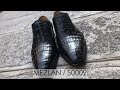 Video: Oxford shoe Mezlan 50002 genuine black crocodile