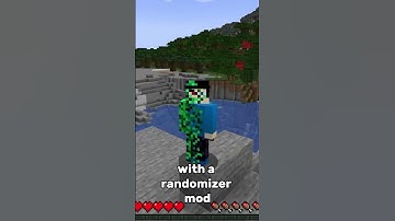 Minecraft BUT...    all block drops are random #minecraft #minecraftchallenge