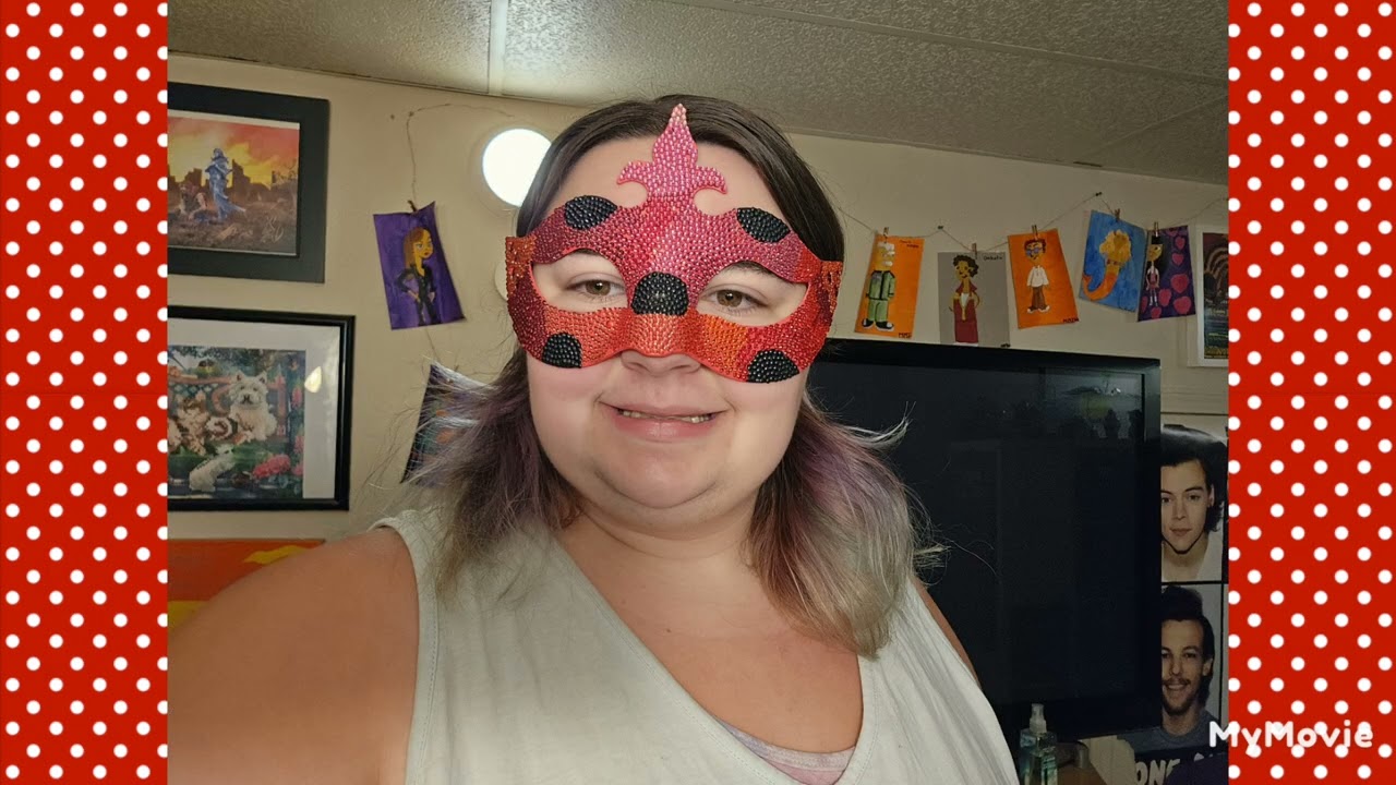 My customized miraculous ladybug, ladybug, mask from beginning to end.