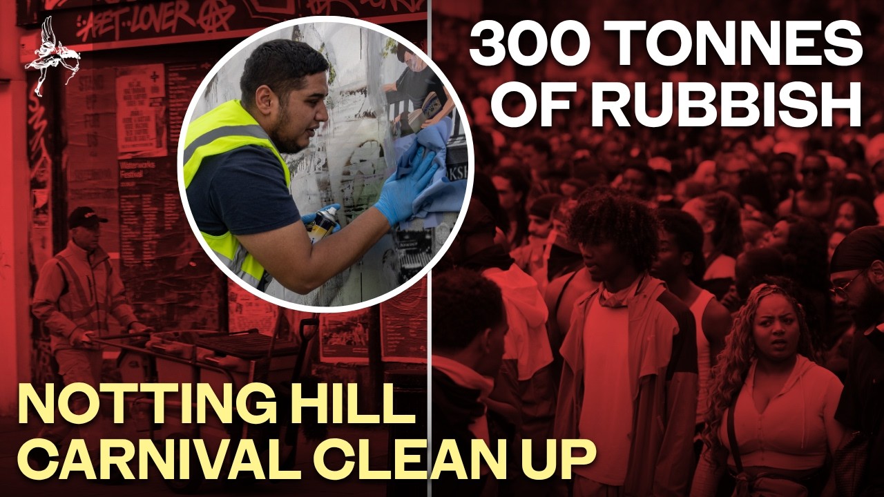 Notting Hill Carnival clean up underway as workers clear 300 tonnes of rubbish Notting Hill Carnival clean up underway as workers clear 300 tonnes of rubbish