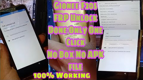 Gionee F205 FRP Lock Unlock Done Only One Click||No Box No APK file See Enjoy To Everyone