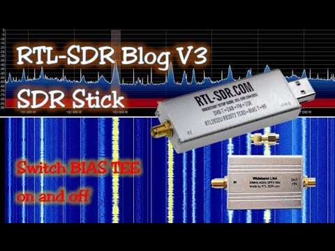 RTL SDR Blog V3 SDR Stick   Bias Tee an  und ausschalten