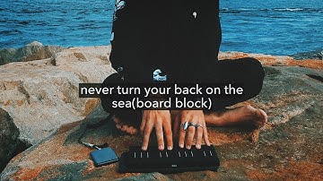ROLI Seaboard Block & NOISE App | Making A Beat By The Sea