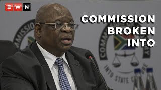 Following a break-in at the state capture commission offices, Deputy Chief Justice Raymond Zondo said a computer and a monitor were stolen. Zondo also said a bullet was recently found in one of the offices of the commission.