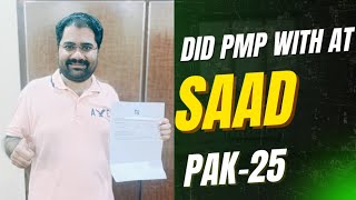 Saad cleared PMP with all above target in 45 days from Pakistan in 2025