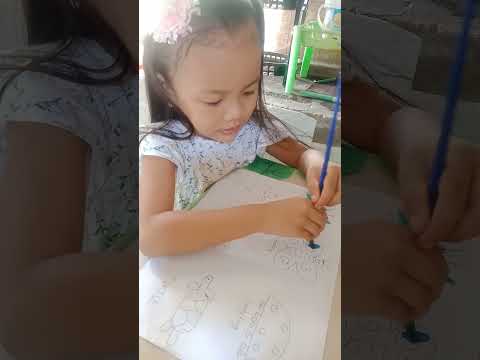 art session at home+ learning the animals - YouTube