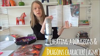 [ASMR] Let's Create a Dungeons & Dragons Character! (Soft Spoken, Dice, PageFlipping, Writing)