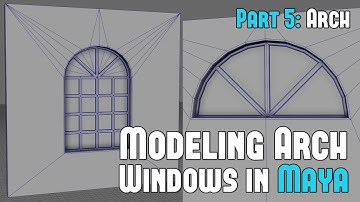 Modeling Arch Windows - Maya Modeling Windows Part 5/5 (Modeling Better Environments w/Maya)