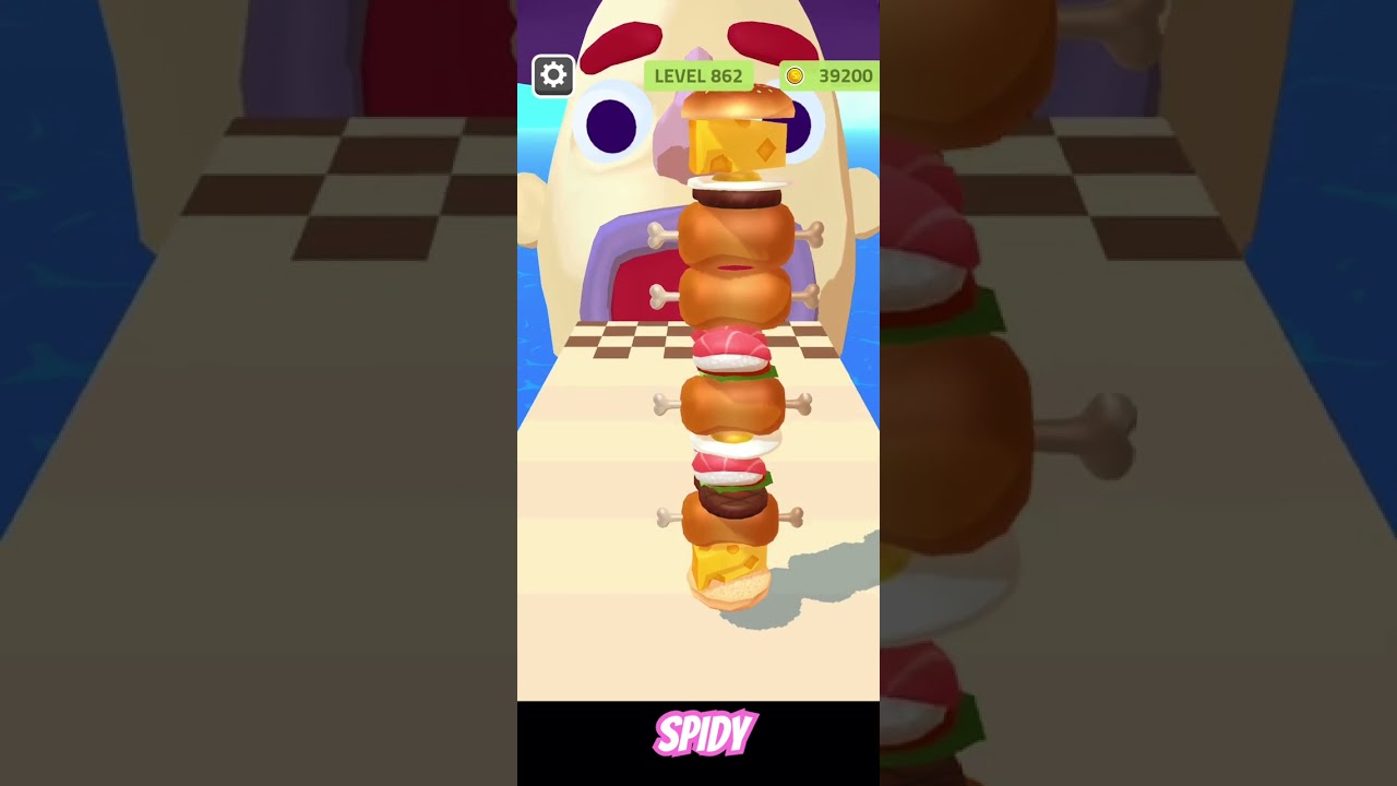 Sandwich runner🍎❤️&zwj;🔥New Update level 862 #sandwichrunner#gaming#shorts #viral #spidyiscrazy