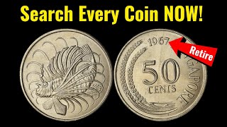 'Unbelievable Find: 1967 Singapore 50 Cent Coin Valued at $5 Million!' - Coins Worth Money #coins