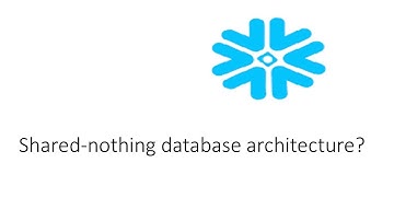 Snowflake Tutorial : Snowflake shared nothing architecture