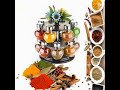 Multipurpose Plastic Big Revolving Spice Rack 16 in 1 Masala   (Black) #kitchenhacks #amazonfinds