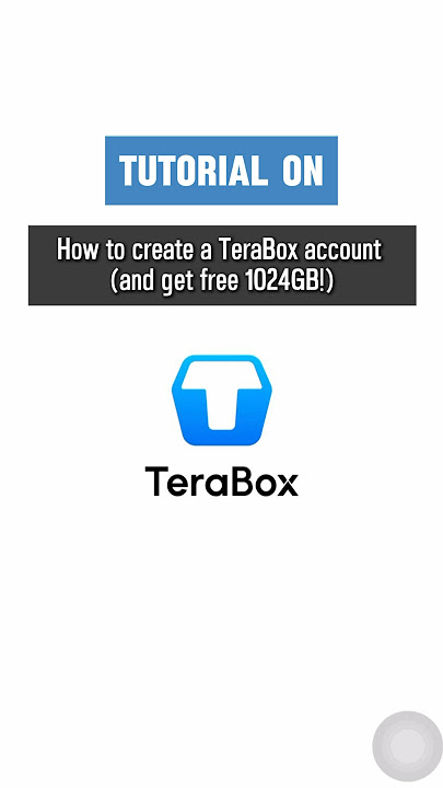 HOW TO CREATE A TeraBox account and get FREE 1024GB❓Here’s the answer! #terabox #phone #viralvideo