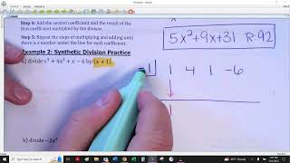 A2 5-5b Notes Synthetic Division
