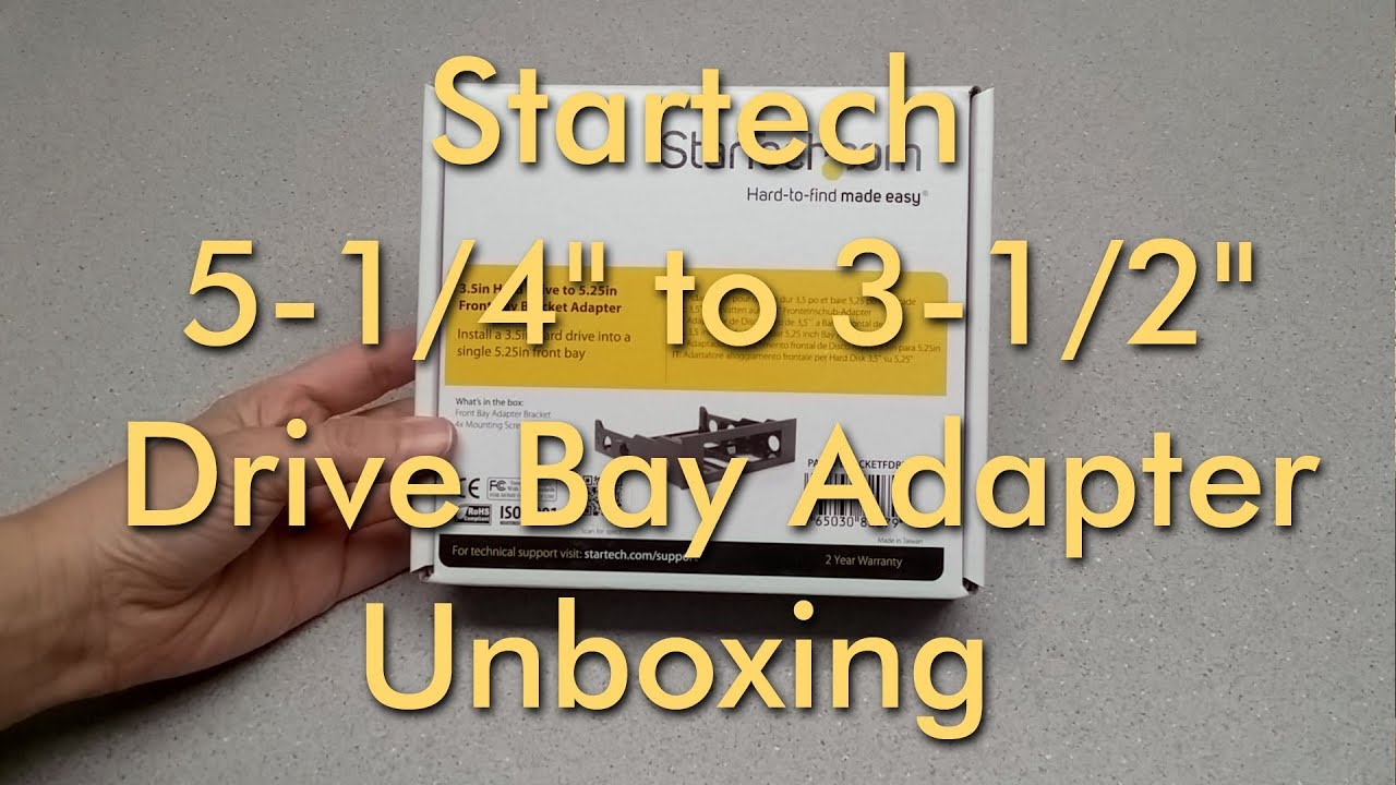 Startech 5-1/4" to 3-1/2" Drive Bay Adapter - Unboxing / Review - BrendaEM